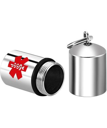 Large Medical Alert Necklace | Stainless Steel Medical ID Pendant for Men & Women - Buy Online on GoSupps.com