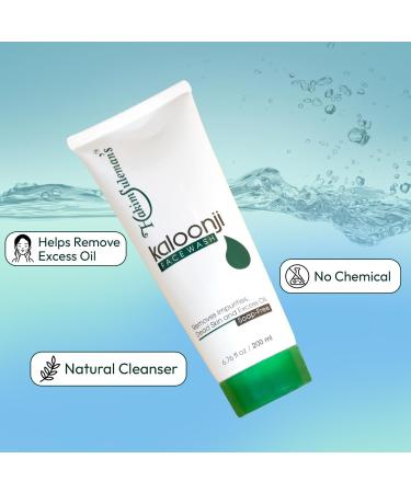 Hakim Suleman's Kalonji Face Wash for Tan Removal Natural & Ayurvedic Face Cleanser Men & Women Gently Exfoliates & Evens Tone Suitable for Normal Combination or Oily Skin Types 200 ml - Buy Online on GoSupps.com