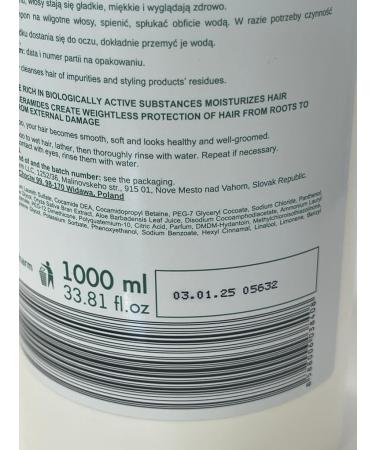 Aloe Vera Shampoo - Fortifying regenerating repairing and nourishing 1000 ml - Pure Aloe Vera Juice Biologically Active Substances - Dermatologically Tested - Buy Online on GoSupps.com