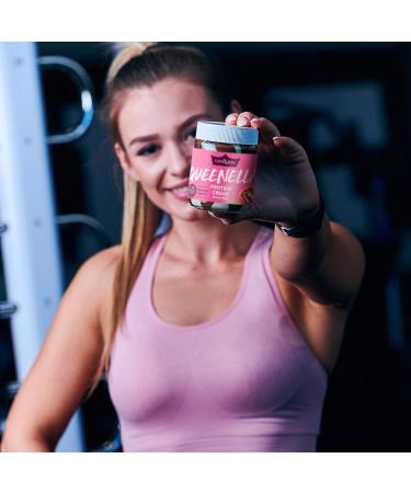 Buy Gymqueen Queenella Protein Cream 6x250g - 21.5% Protein No Added Sugar Hazelnut & White Chocolate Spread - Best Whey Protein Enriched Bread Spread - Buy Online on GoSupps.com