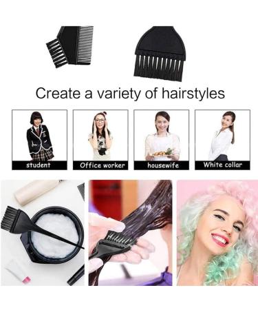 UKD Hair Coloring Kit Tool with Brush Bowl Set Double Sided Coloring Hair Salon Black for Fashion 3PCS Hairdressing Tool - Buy Online on GoSupps.com