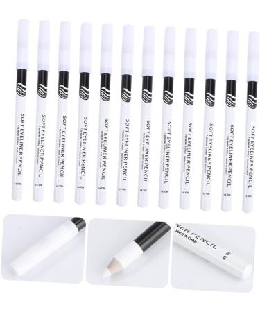 DRESSOOS 48 Pcs Eyeliner Pencil Grey Wigs for Women Iluminador De Maquillaje Pigment Brow White Wooden Pole - Buy Online on GoSupps.com