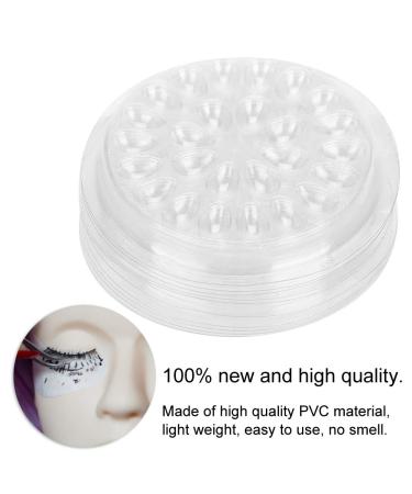 Buy 50pcs Disposable Eyelash Glue Holders - Transparent Flower Shape Adhesive Pads for Eyelash Extensions - International Shipping Available - Buy Online on GoSupps.com