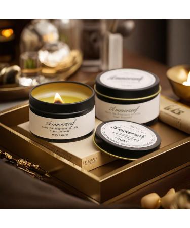 Sandalwood Meditation Candle - Natural Soy Wax Wooden Wick | Aromatherapy Spa & Yoga Candles for Women - Buy Online on GoSupps.com