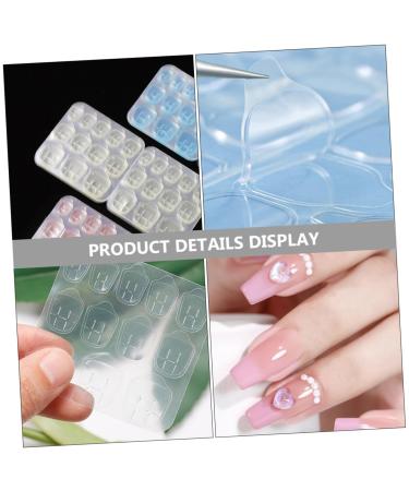 Healeved 30 Sheets Press on Sticky tabs Nail Stickers Nail Flakes Nail Glue Jelly Stickers Sticker tabs Gel Press on Nail Glue Adhesive Sticker Blue Glue Nail Art Stickers - Buy Online on GoSupps.com