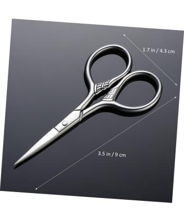 Minkissy Men's Mustache Scissors & Nose Hair Trimmers | Eyebrow & Facial Grooming Tools with Comb - Buy Online on GoSupps.com