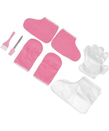 Doublures de Pieds et de Mains en Cire Flanelle Rose paraffine Garder au Chaud Gants jetables Mitaines de Cire Ensemble de Pieds - Buy Online on GoSupps.com