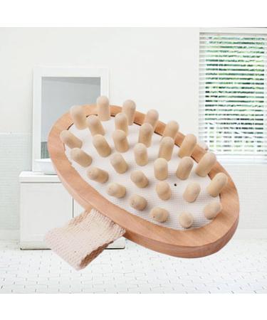 Yardwe Wooden Cellulite Massage Body Massager for Hair Stimulation and Skin Exfoliation - Buy Online on GoSupps.com