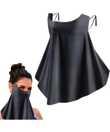 Bexdug UV Protection Face Masque | Face Neck Gaiter UV Masque Cooling Sun Face Cover Sunscreen Masque Full Face Shield Face & Neck UV Protector Black - Buy Online on GoSupps.com