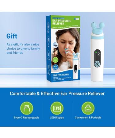 Eustachian Tube Ear Pressure Relief Device | Unclog Ears Balance Pressure & Relieve Tinnitus | Ear Care for Travel Diving & Swimming - Buy Online on GoSupps.com