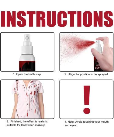  Dioche Dioche Halloween Makeup Wax Kit Realistic SFX Effects for Burns Cuts Wounds Danger Material with Fake Blood Gel Scar (Set of 3: 60ml Plasma Spray) - Buy Online on GoSupps.com