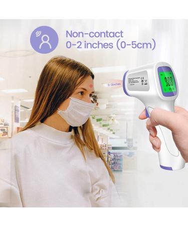 Touchless Forehead Thermometer for Adults and Kids - Instant Accuracy Readings, Fever Alarm, Quiet Vibration Feedback - 40 Memory Function - Buy Online on GoSupps.com