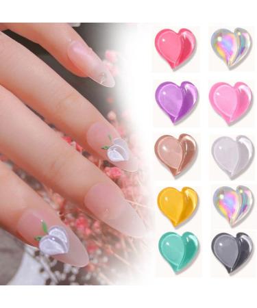 Nails Decorations Manicure Decorations Nail Glitter Luxury Crystal Nail Art Sequins Love Heart Nail Drills(coffee) - Buy Online on GoSupps.com
