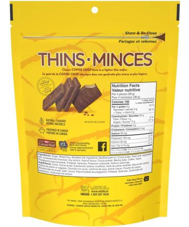 NESTL COFFEE CRISP Thins 171 Grams Thins 171g Bag - Buy Online on GoSupps.com