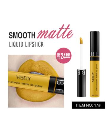 Vibely Matte Liquid Lipstick Set - Waterproof Velvety High Pigmented Lip Gloss for Women & Girls - Perfect Gift - Buy Online on GoSupps.com