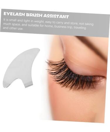 Angoily Stainless Steel Alphabet Eyelash Brush Assistant Curling Eyelash Comb (Silver T) Tools Curly Makeup Utensils - Buy Online on GoSupps.com