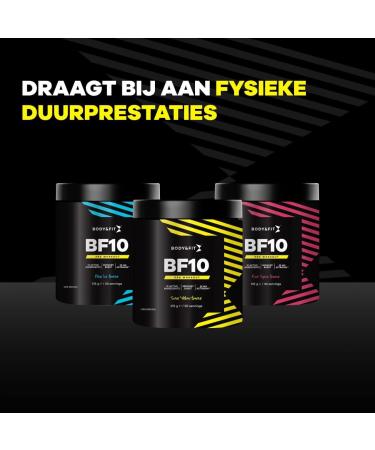 Body Fit Body&Fit BF10 PreWorkout 200 mg caffeine and 2000 mg Betaalanine Green Lolly 315 grams - Buy Online on GoSupps.com