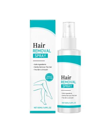 Hair Removal Spray for Men | 50ml Soothing On-the-Go Solution for Soft Skin | Hair Removal Spray Body Care - for Underarms Face Legs Lips Arms Pubic Area
