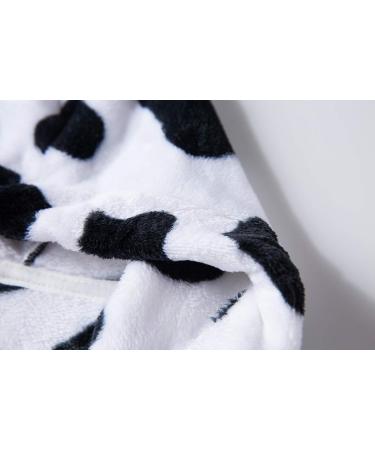 Buy XINNE Soft Bathrobe for Kids | Cute Cow Pattern Toddler Flannel Hoodie Sleepwear | Best for Boys & Girls - Buy Online on GoSupps.com