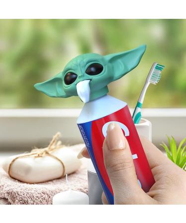 2022 Baby Yoda Toothpaste Cap Dispenser for Kids and Adults - Funny Green Toothpaste Topper for Fans - Buy Online on GoSupps.com