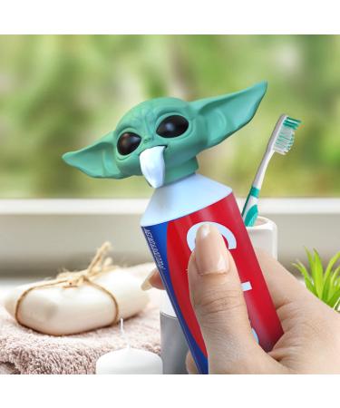 2022 New Baby Y-oda Toothpaste Topper G-rogu Toothpaste Cap The Mandalorian Y-oda Baby Toothpaste Dispenser for Kids, Star Wars Fans Gift Box