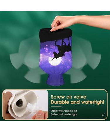 Purple Unicorn Hot Water Bottle with Plush Cover - Cozy Bed Warmer for Adults & Kids | 26.5x15.3cm - Buy Online on GoSupps.com