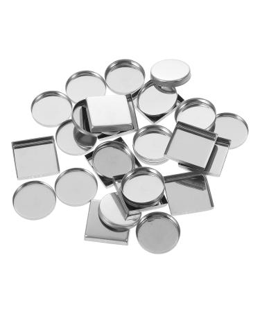 90 Pcs Aluminum Empty Blusher & Eyeshadow Palette Pans - Square Metal Makeup Container | 2.5x2.5cm - Buy Online on GoSupps.com
