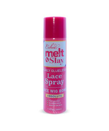 Esha Melt N Slay Glueless Lace Spray Melting and Holding for Wigs Lace Bond Adhesive Spray for Closure Wigs Extensions Strong Natural Forming Hold Protect Edges (220ML)