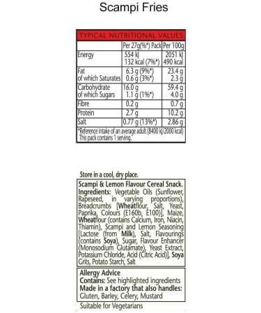 British Food Shop Big D Salted & Dry Nuts Smiths Scampi Fries Bar Snacks 12 Packs on 'The AMaysing' Pub Hanging Card - Buy Online on GoSupps.com