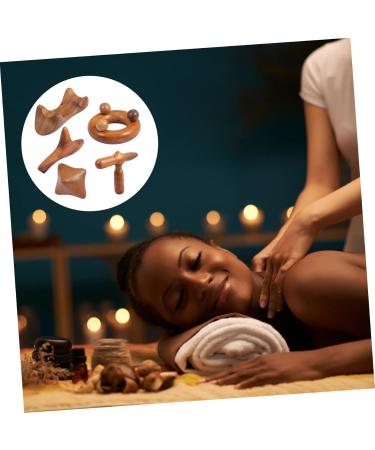 Beavorty 15 STK Massage Device - Wooden Sandalwood Neck & Foot Massager Gua Sha Board for Health & Relaxation - Buy Online on GoSupps.com
