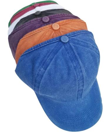 TOPTIE Purple Washed Cotton Backless Ponytail Cap for Women - Ideal for Messy Buns and Curly Hair - Buy Online on GoSupps.com