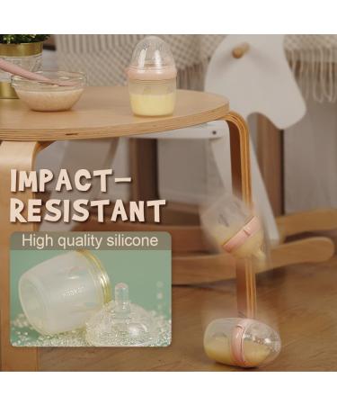Haakaa Gen.3 Silicone Anti-Colic Baby Bottle with Slow Flow Nipple - 5.4oz/160ml Peach - Buy Online on GoSupps.com