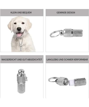 Pack of 6 Waterproof Address Tags for Dogs & Cats - Custom Pet Collar Pendants with Key Ring - Buy Online on GoSupps.com
