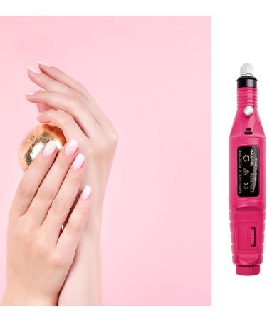 Ruiqas Electric Nail File Kit - Portable Electric Nail Files with 6 Heads and Sanding Bands in Red - Buy Online on GoSupps.com