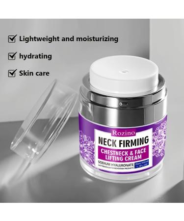 Neck Face & Chest Firming Cream - Anti-Aging Cream with Hyaluronic Acid & Collagen Tightens Skin Reduces Wrinkles Intense Hydration for Smooth & Lifted Skin (Neck Firming cream) - Buy Online on GoSupps.com