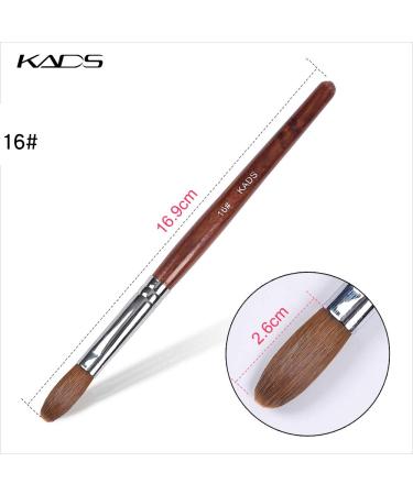 Kads Kolinsky Nail Brush Set for Acrylic Nails - Rosewood Nail Art Tool (4 Pcs) | Premium Manicure Accessories - Buy Online on GoSupps.com