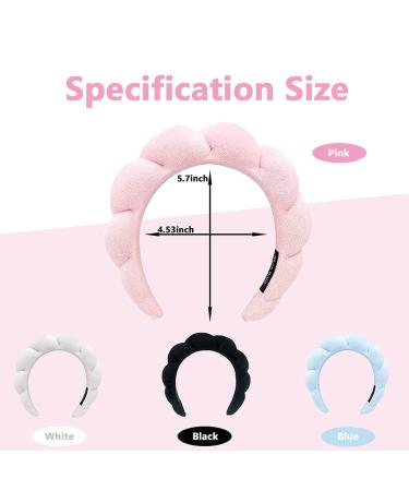 MUNTICO Spa Headband for Women - Sponge Makeup, Skincare, Shower - Blue + Pink - Buy Online on GoSupps.com