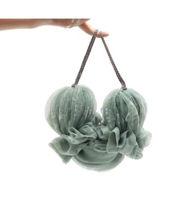 DIABO 2 Pack Long Bath Loofahs - Exfoliating Bath Sponge Shower Pouf with Rope Handles - Grey - Buy Online on GoSupps.com
