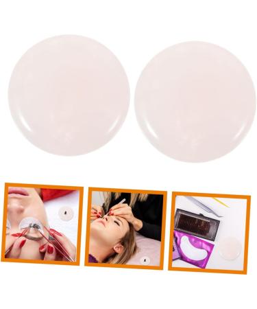  FOMIYES FOMIYES 8 Pieces Eyelash Crystal Spacers Jade For Eyelash Glue Eyelash Glue Holder Glue Storage Container Eyelash Extensions Eyelash Pallet For Eyelash Extensions Pink - Buy Online on GoSupps.com