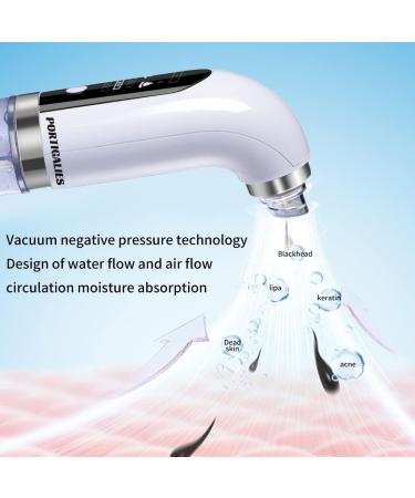Portugalies Rechargeable Blackhead Remover Pore Vacuum - 3 Suction Modes, 6 Probes - Buy Online on GoSupps.com