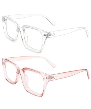 Per acme blue light filter glasses without strength women men large frame blue light filter glasses computer glasses a2 white + tea 50 millimeters