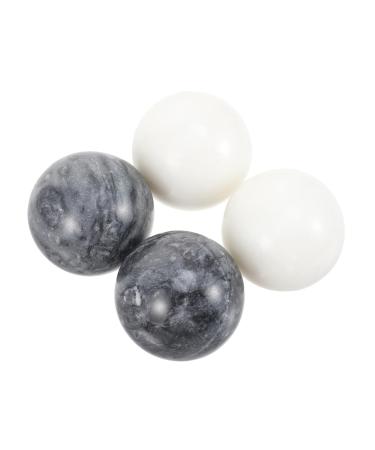 Beaupretty 2 sets Massage fitness ball Massage round fitness balls Massage balls for hand exercises Rolling balls for hand exercises handballs Handballs Marble round pills 5.3x5.3cm sorted color