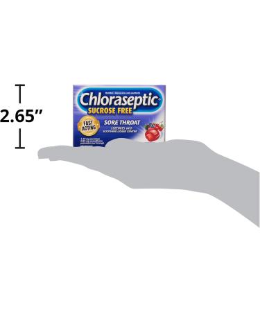 Chloraseptic Fast Acting Sore Throat Lozenges with Soothing Liquid Centre Sugar Free Berry Cherry Flavour 15 Lozenges - Buy Online on GoSupps.com
