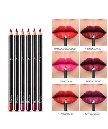 NICEFACE 18 Color Matte Lip Liner Pencil Set - Waterproof & Long Lasting | Professional Lip Liner Pen Makeup Cosmetic - 18pcs/set - Buy Online on GoSupps.com