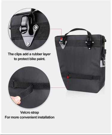 Rhinowalk 3 in 1 Bike Pannier Bag Set - Professional Cycling Accessories - Black - Buy Online on GoSupps.com