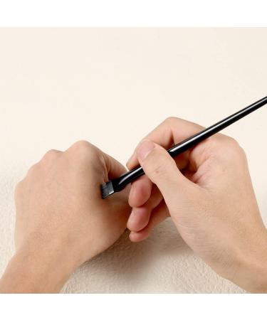 3pcs Eyebrow Eyeliner Brush Set - Flat Thin & Beveled Precision Design for Eye Makeup - Buy Online on GoSupps.com