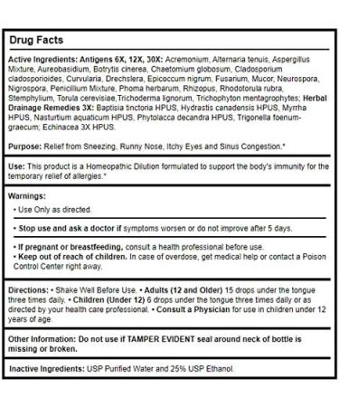 Progena Meditrend Allergena Mold Mix 2oz - Natural Allergy Relief - Buy Online on GoSupps.com