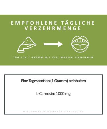 Buy DDN L-Carnosine Powder - 50g Pure Vegan Carnosine for Optimal Health | International Shipping - Buy Online on GoSupps.com