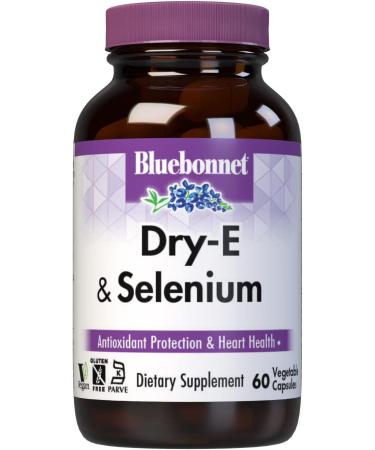 BlueBonnet Dry E-400 IU Plus Selenium Vegetarian Capsules - 60 Count - Buy Online on GoSupps.com