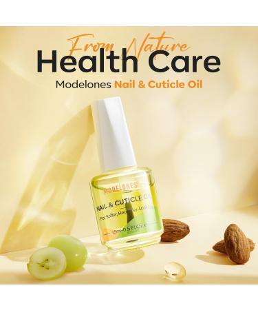 Modelones Cuticle Oil 15ml Nail & Cuticle Care Strengthener Oil Vitamin E + B Cuticle Revitalizing Oil for Nail Growth and Gel Nail Polish - Buy Online on GoSupps.com